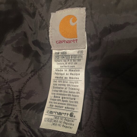 Carhartt 102743 - Women's Weathered Duck Wildwood Bib Overalls - Quilt Lined - Picture 3 of 4